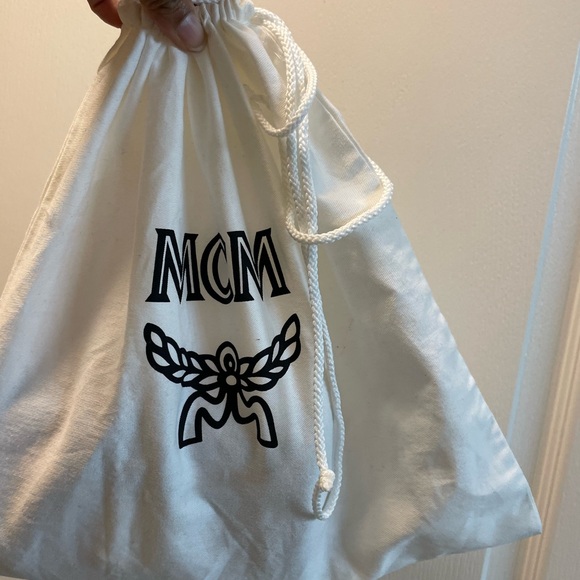 MCM Gretl Cubic Logo Jacquard/Leather Crossbody - Picture 11 of 11